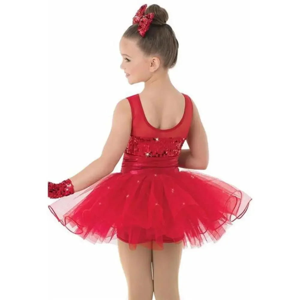 Pre-Owned Dance Costume Weissman 8802 Small Child Purple Dress Jazz Sequin